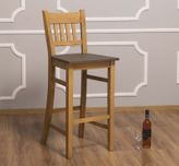 #380-Bar chair in double color finish